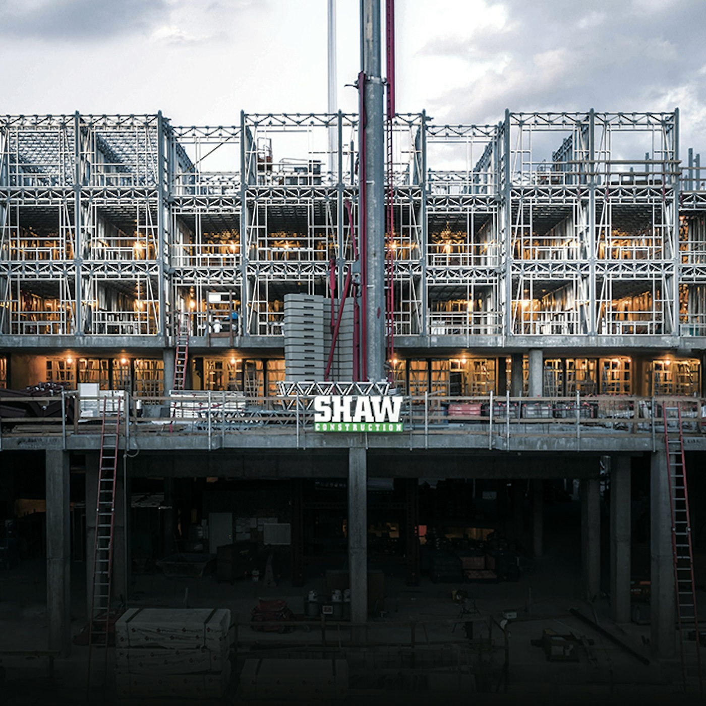 Illuminated SHAW sign 12th and Grant for web
